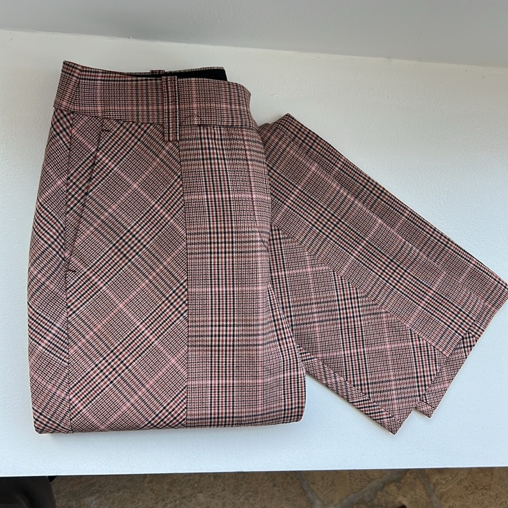 Rebecca Taylor 00 trousers plaid rose